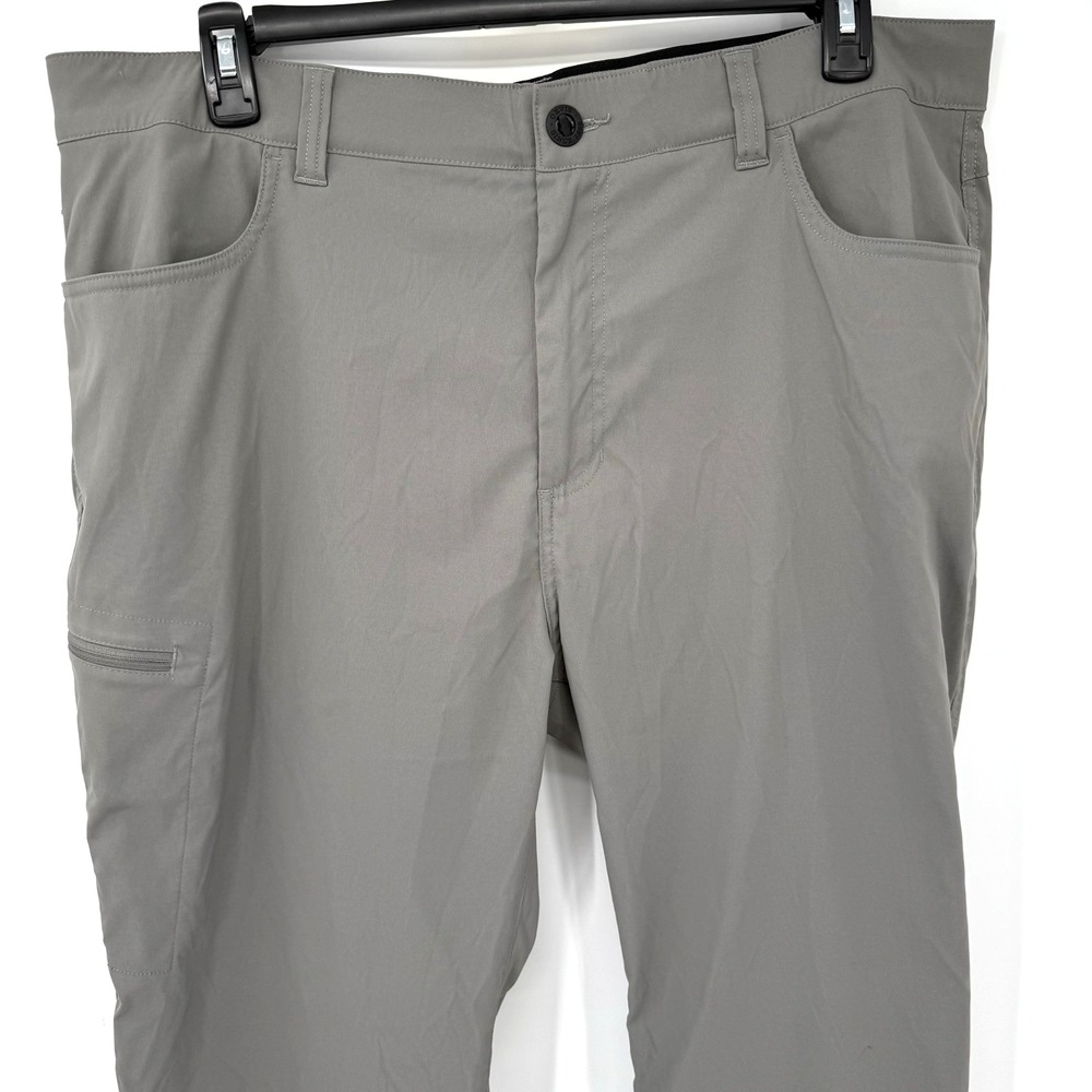 Orvis Trek Pants Mens 40x30 Gray Tech Outdoor Hiking Trail Nylon Stretch 1525905